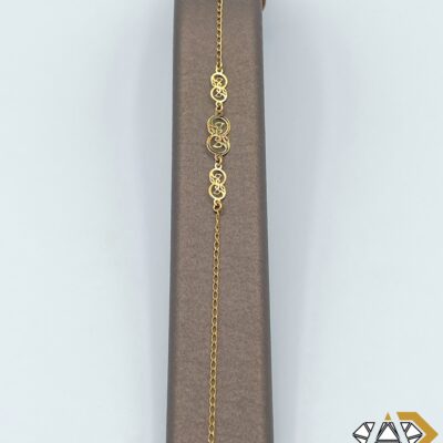 دستبند طلا مدل گلدن هرت